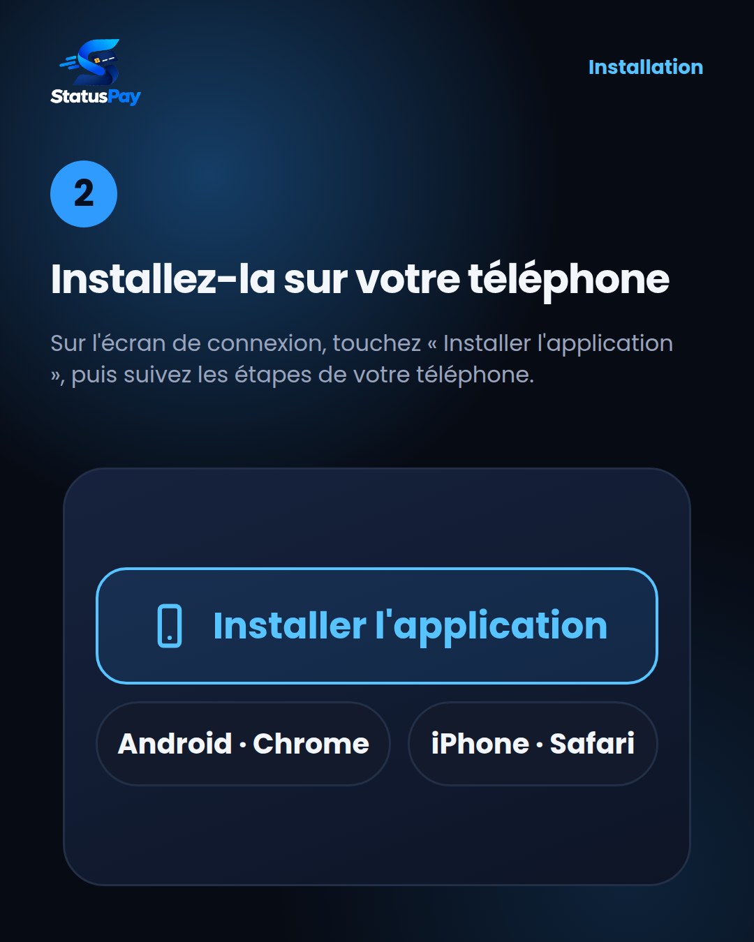 Étape 2 : installez-la sur votre téléphone